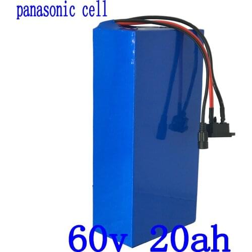 60V lithium battery 60V 20.3AH electric scooter battery 60V 20AH ebike battery use panasonic cell for60V 1500W 2000W 2500W motor