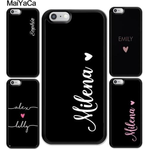 MaiYaCa PERSONALISED NAMES CUSTOM WEDDING Cases For iphone 12 mini 11 Pro Max X XR XS MAX SE 2020 6S 7 8 Plus Back Cover Shell