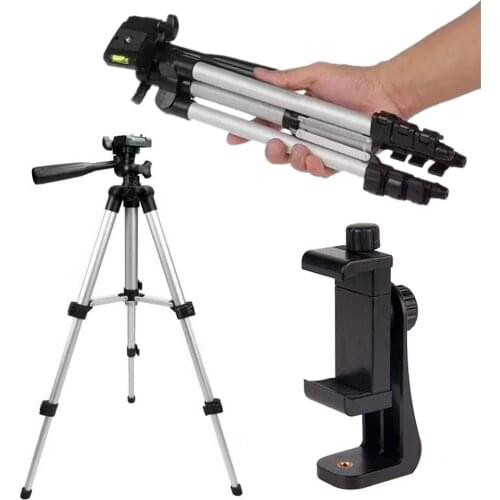 Mini Self-Timer Shutter Stand Mount Travel Smartphone Clip Adjustable Camera Tripod Phone Holder for IPhone Samsung Huawei Gopro