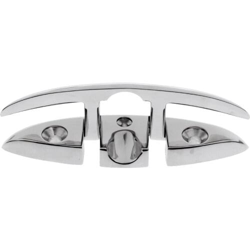 Marine Grade Boat Flip Up - Folding Pull Up Cleat Dock Deck, Marine Hardware Line Rope Mooring Cleat Accessorie