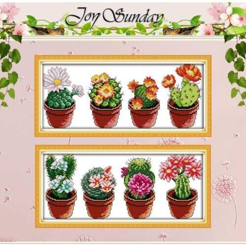 Beautiful cactus Patterns Counted Cross Stitch 11CT 14CT Cross Stitch Sets Wholesale Cross-stitch Kits Embroidery Needlework
