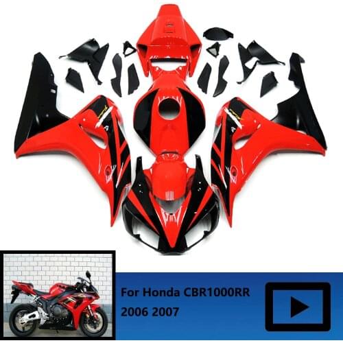 For Honda CBR1000RR 2006-2007 ABS plastic motorcycle fairing kit, CBR1000 RR 06 07 body fairing, cbr1000rr