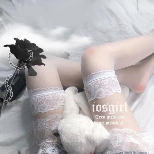 Wholesale Women Sheer Sexy Stockings Lace Top Thigh High Long Socks Over The Knee Socks Nightclubs medias mujer sexy lingerie me