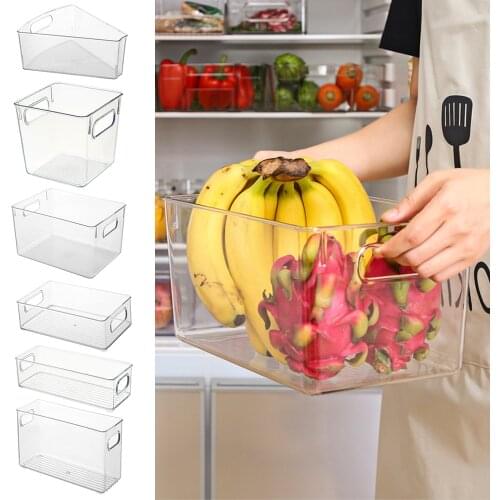 Refrigerator Organizer Bins Refrigerator Drawer Organizer Transparent Fridge Storage Bin Clear Plastic Pantry Food Storage Rack
