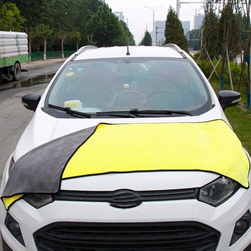 60X160cm Car Wash Towel Wipe Car Towel Large Size Thickened Water-Absorbing Two-Color Double-Sided Wash Accessories Products