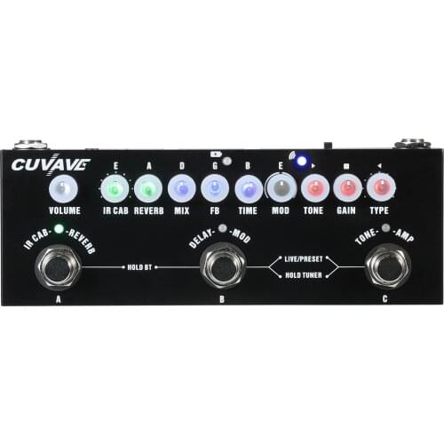 CUVAVE CUBE BABY Portable Multifunctional Electric Guitar Effect Pedal Combined Guitar Pedal Recording Audio Interface Function