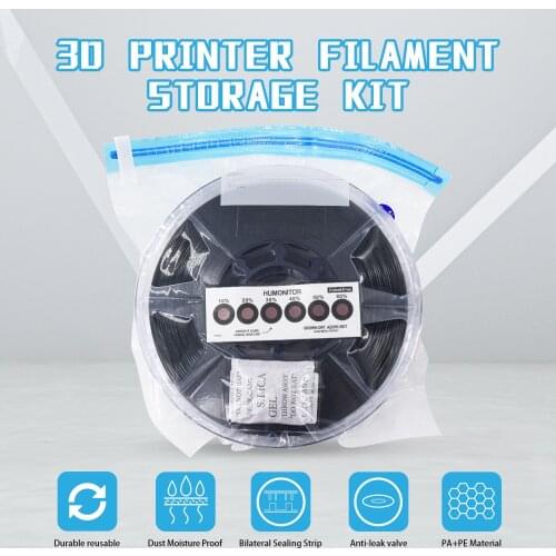 Twotrees PLA ABS TPU Filament Vacuum Bag with Test Paper and Desiccant Keep Dry To Avoid Consumable Moisture for 3D Printer Part
