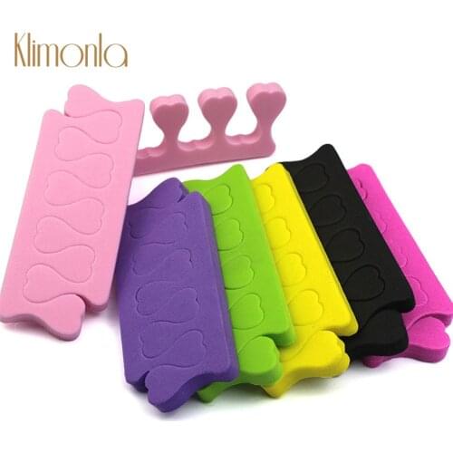 50Pair/100Pcs Design Sponge Toe Separator Tips Finger Separators Soft Foam Separation Finger Space Nail Art Salon Pedicure Tools