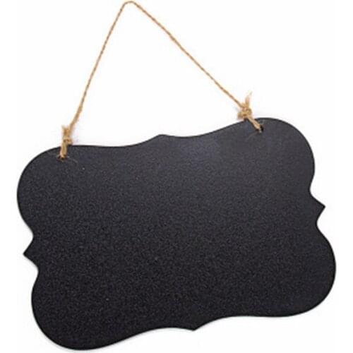 Slate Sign Double Sided Message Board with Hanging Rope Party Direction Signs Multifunctional CLH@8