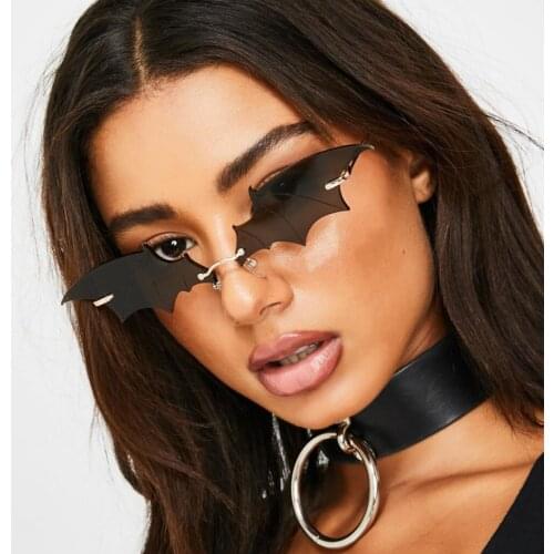 Small Rectangle Sunglasses Summer Eyewear 2021 Newest Trendy Women Men Rimless Cycling Retro Sun Glasses Shades
