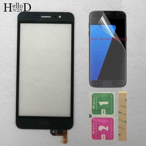 5'' Touch Screen Glass For HuaWei Y6 Pro Digitizer Panel Touch Screen TouchScreen Sensor Phone Mobile Protecotr Film 3M Glue