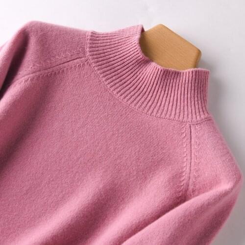 Thick Warm Sweaters for Women 100% Pure Merino Wool Knitted Oneck Jumpers 2020 Hot Sale Winter Warm Pullovers Female 5Colors Top