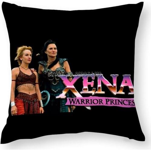 Xena & Olympia Pillow Case New Print Designer Cushion Cover Square Pillowcases Home Decor Xena Tv Serie Fight God Olimpia Hercul