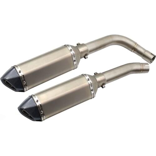 YZF-R1 Slip On Exhaust System Muffler Pipe Escape Moto DB Killer Motorbike Middle Link Pipe for Yamaha YZF R1 (2009-2014)