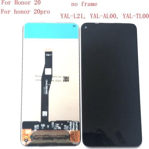 6.4" For huawei Honor 20 20 pro Lcd Screen Display+Touch Glass Digitizer full Replacement For honor 20pro YAL-L21 YAL-AL00