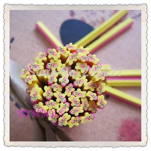 5pcs i-09 5mm Cute Christmas Cane Fancy Nail Art Polymer Clay Cane Nail Art Decoration