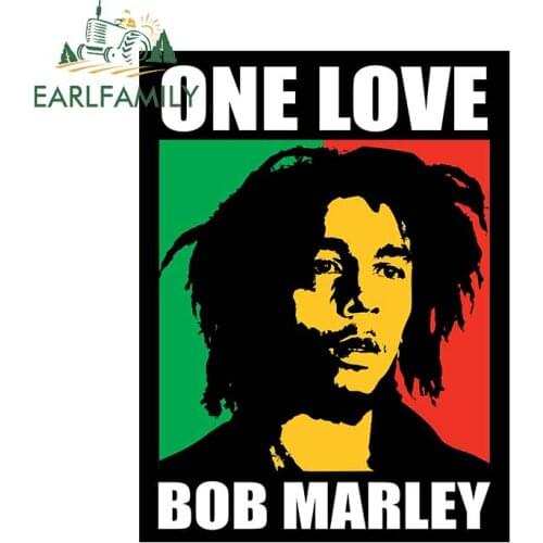 EARLFAMILY 13cm x 9.8cm For Musicians Bob Marley Fine Decal Bumper Car Stickers Campervan Decoration Vinyl Car Wrap