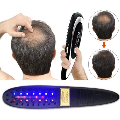 Electric Laser Hair Growth Comb Laser Treatment Power Grow Comb Kit Stop Hair Loss Therapy Comb Regrowth Device Hair Brush Set