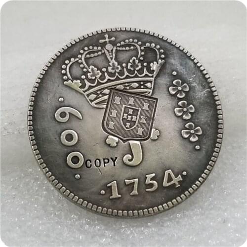 1754 Brazil 640 REIS ND(1809) Coin Copy