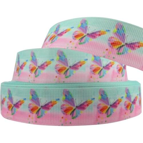 7/8"(22mm) Birds owl Insect web bee printed Grosgrain ribbon,DIY handmade materials,wedding gift wrap,50Yc1644