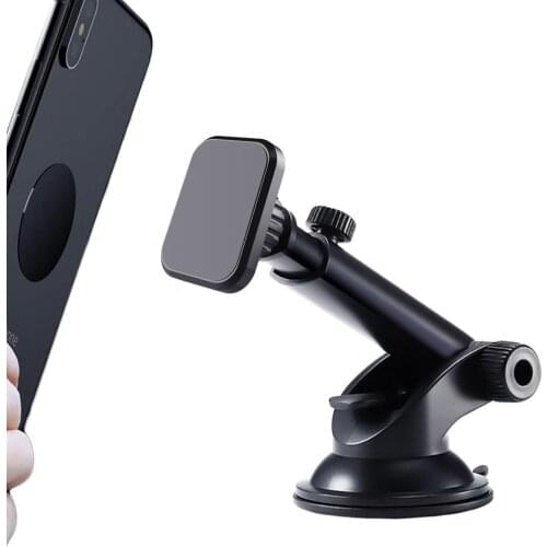 Magnetic Car Phone Mount Universal Dashboard Phone Holder Windshield Long Arm Strong Suction Car Mount Fit for Huawei/iPhone 11