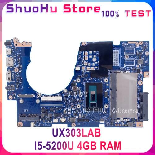 KEFU UX303LAB For ASUS Zenbook UX303LN UX303LA UX303LNB UX303L UX303LB Laptop Motherboard original Mainboard I5-5200U 4GB RAM