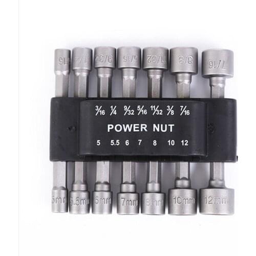 14pcs/set Hex Sockets Screwdriver Bits Kit Chrome Vanadium Steel Electric Bit Power Tools Self-tapping Screws Accessories