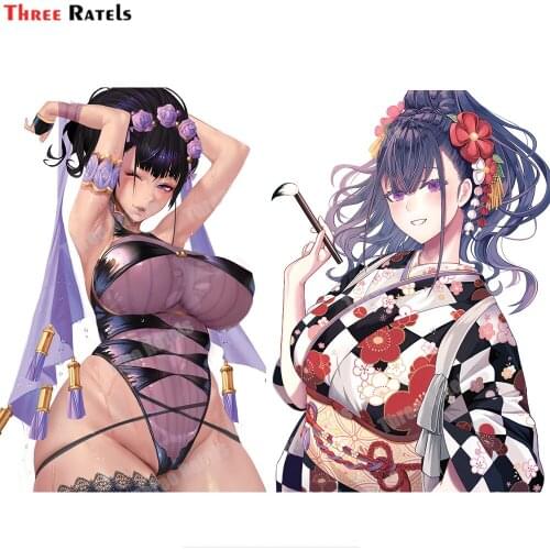 Three Ratels D87 Murasaki Shikibu Fate Stickers And Decals For Girls Vinyl Material Waterproof Property