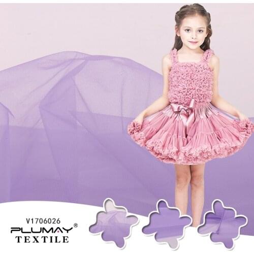 100% Nylon or Polyester Crystal Soft Tulle Fabric for Tutus Wedding Dress