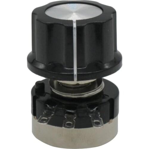 2pcs RV24YN20S B204 200k ohm Carbon film potentiometer single-turn potentiometer + 2pcs A03 knob