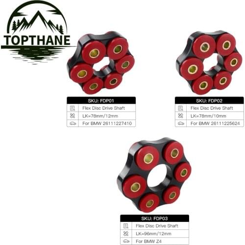 PROTHANE-Drive Shaft Flex Disc LK=78mm/10mm or LK=78mm/12mm or LK=96mm/12mm for BMW E30 E36 E39 E46 E53 E24 Z4 FDP03