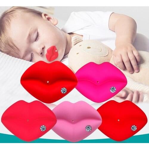 Baby Pacifier Rhinestone Red Kiss Lips Dummy Pacifiers Funny Silicone Baby Nipples Teether Soothers Pacifier Baby Dental Care