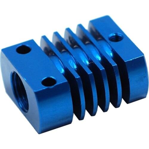MK10 V6 Heat Sink Radiator Fit 22mm Cooling Fan Blue Aluminum Fins With Size 27x22x12mm Hot For CR8/CR10 3D Printer Parts