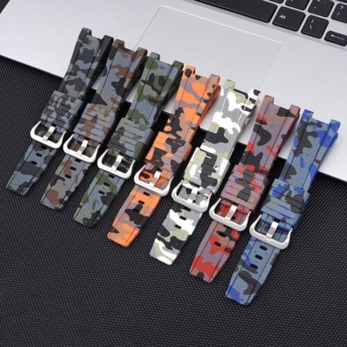 Rubber Watch Band Bracelet Special Interface For G SHOCK GST-W300/400G/S100G/W110/S210B Strap Watch Chain