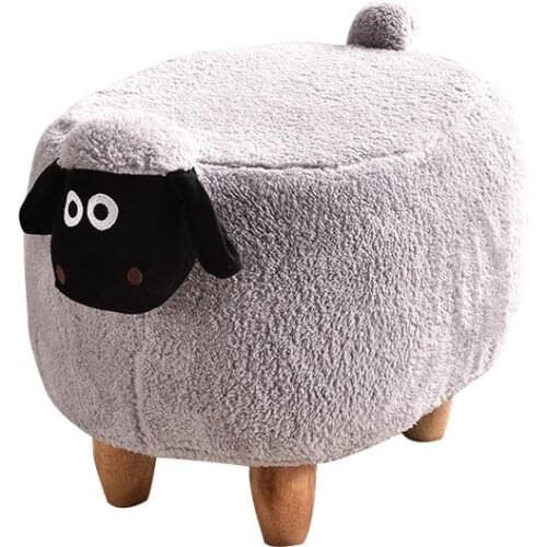 Pupp Shoe stool Creative childrens stool Household animals Husky sofa stool