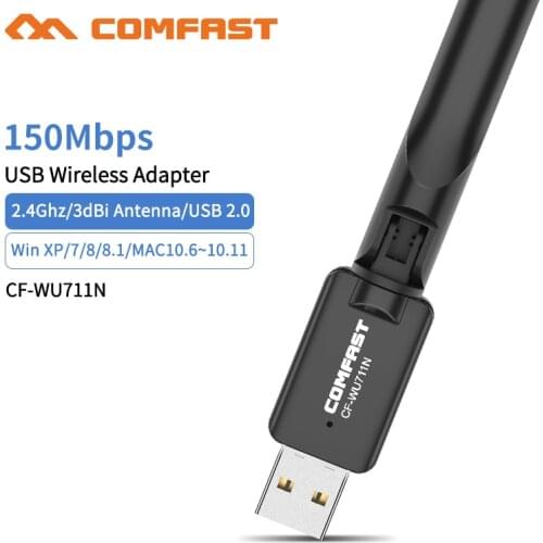 USB Wifi Adapter Antenna Wifi USB Wi fi Adapter Card Wi-fi Adapter Ethernet Wifi Dongle MT7601 U For PC Desktop laptop