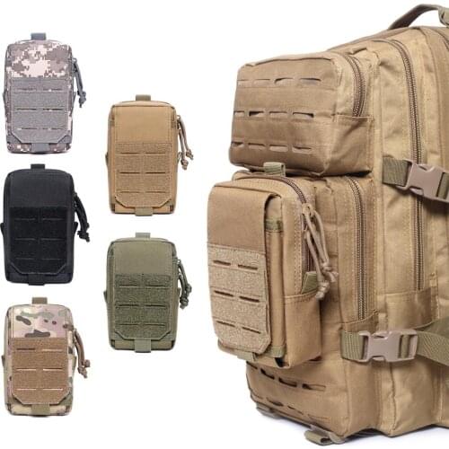 Utility Tactical Molle EDC Pouch Military Waist Bag Outdoor Vest Pack Purse Mobile Phone Holder Hiking Hunting Accessories Bags