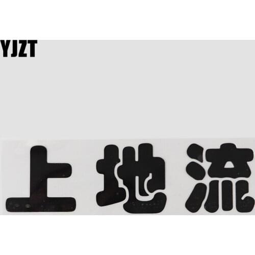 YJZT 20.2CM×5.8CM Personality Decal Car Stickers Hieroglyphics Chinese Characters Vinyl 13D-0530