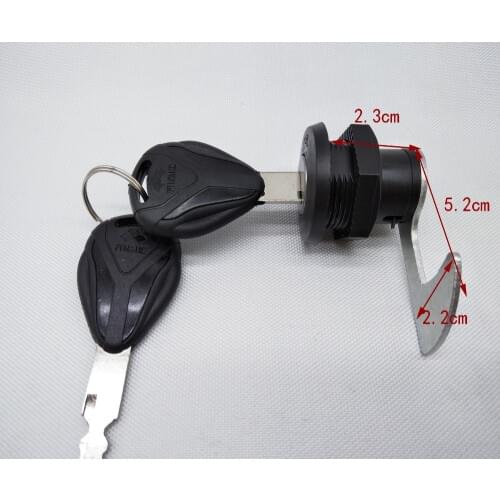 A92 Electric Vehicle Motorcycle Scooter Fitting Tail Lock Storage Trunk Lock 2pcs Motorcycle Rear Trunk Lock 2 Keys Box Lock