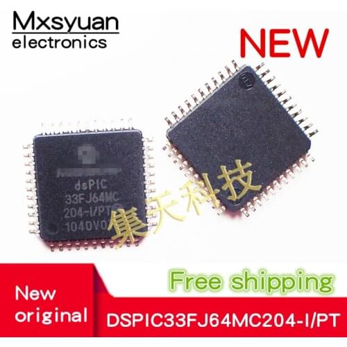2PCS~10PCS/LOT DSPIC33FJ64MC204-I/PT DSPIC 33FJ64MC 204-I/PT QFP44 New original