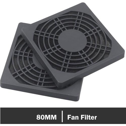 5 pieces/lots Gdstime 8CM 8MM Black Dustproof Fan Dust Filter PC Fan Dust Filter Case Computer Mesh