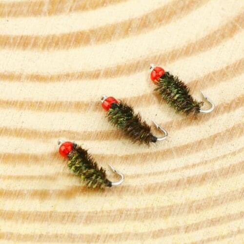 5pcs Fishing Lure Bait Mini Fly Bead Hook Bionic Insect Bait Fishing Accessories