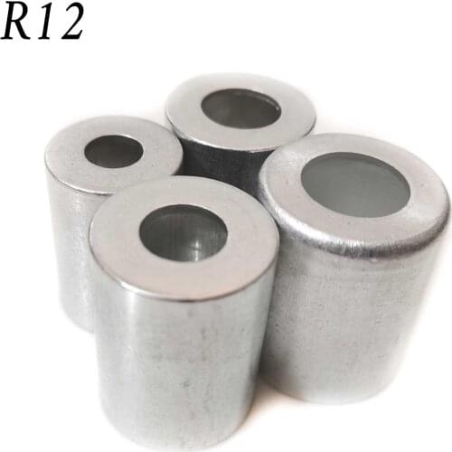 80pcs)R12 Aluminum Crimp Ferrule for Auto A/C Refrigerant Hose Pipe connector cover Aluminum Sleeve Cap 3/8'' 1/2'' 5/8'' 3/4
