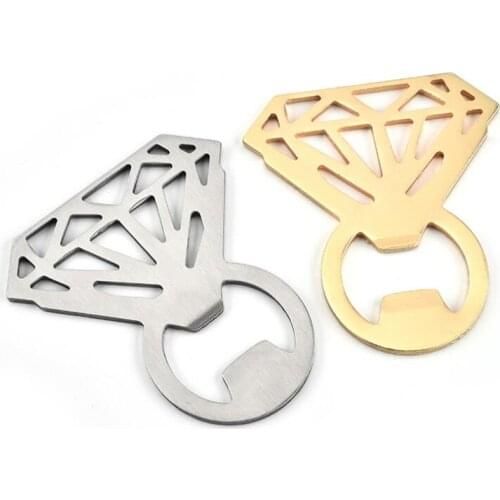 Diamond Ring Wine Beer Bottle Openers Wedding Favors And Gifts Steel Bottle Opener For Home Kitchen Tools LX7337