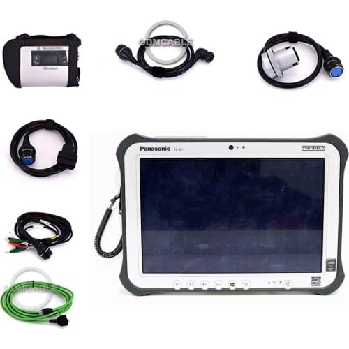 Auto Car Truck Diagnosis Scanner for MB sd c4 with touchscreen FZ-G1 MK3 laptop For benz sd c4 Star Diagnosis whole set truck