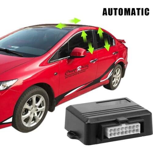 Car Power Window Roll Up Closer Car Alarm Systems Remotely Close Windows 12V For 2/4 Doors Car Auto Close Windows Universal