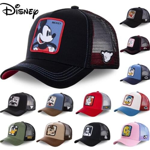 Disney Brand Baseball Cap Donald High Quality Mesh Hat Summer Cartoon Mickey BUNNY Net Snapback For Women Men Daffy Duck