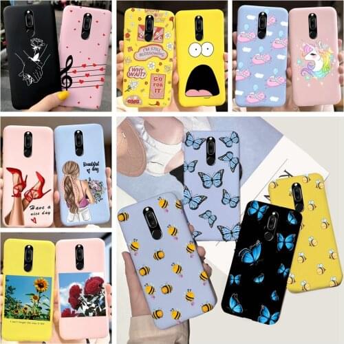 Cartoon Liquid Silicone Phone Case For Huawei Nova 2i 2 3 3i 2 Lite Case Candy Cute Cover For Nova 3i nova3 nova2i Back Cover