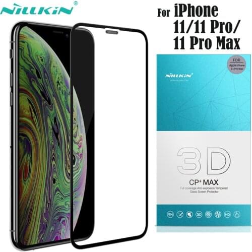 For iPhone 11 11 Pro Max Tempered Glass Nillkin 3D CP+ Max Anti-Explosion Glass Full Coverage Screen Protector For iPhone 11 Pro