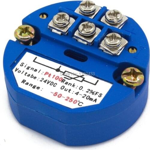 FTT01 4-20mA output -50-250C PT100 temperature transmitter module SBWZ temperature amplifier templifier